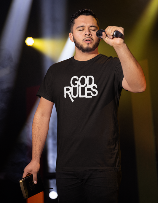 GOD RULES T-SHIRT